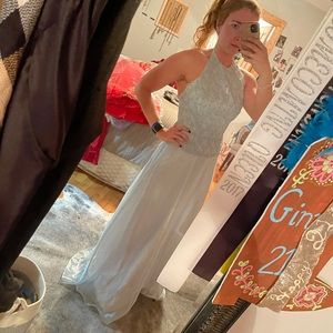 Scott McClintock blue formal halter dress size 10